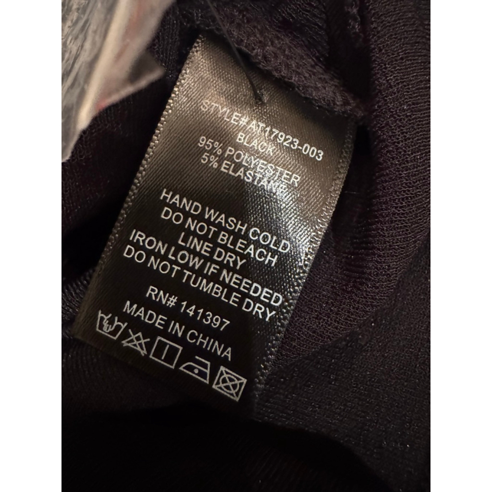 ASTR THE LABEL Black Long Sleeve Ruched Tee - Medium - Picture 7 of 9